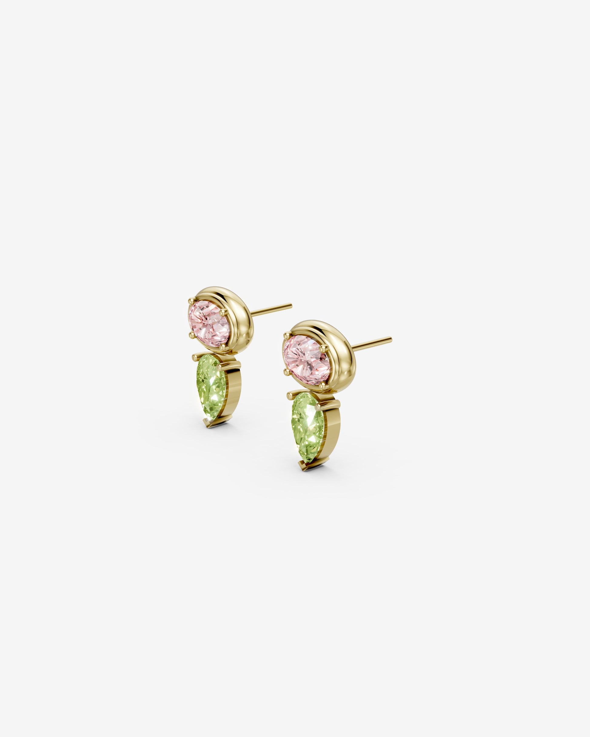 Blush moss earings