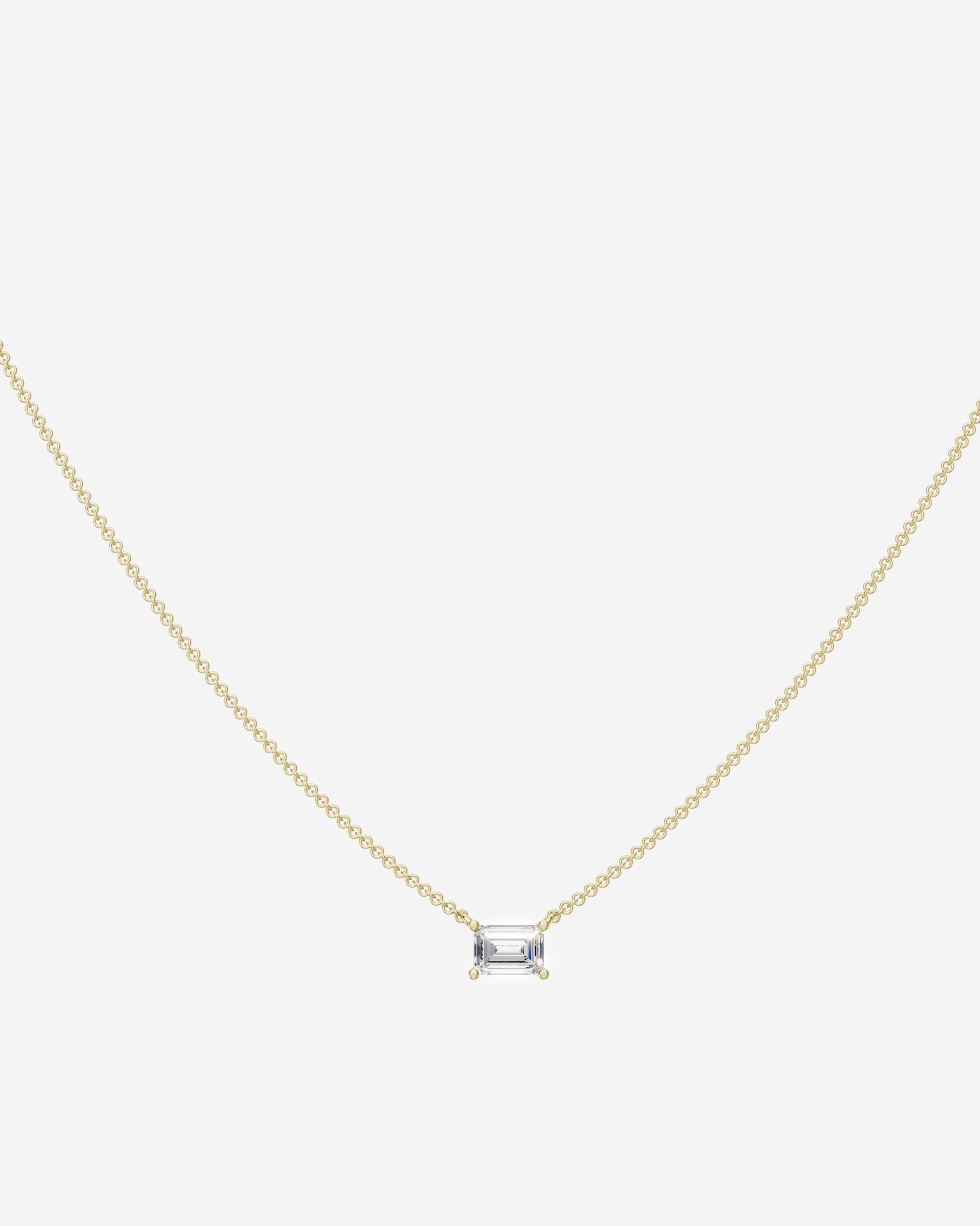 Emerald diamond necklace