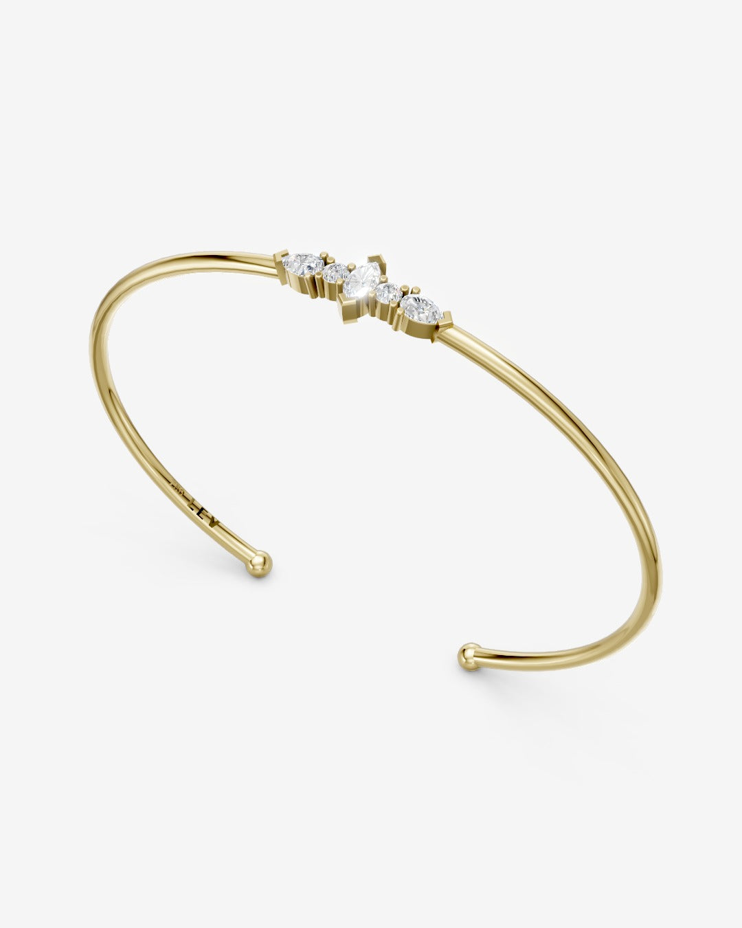Open - Middle Marquise on Wrist