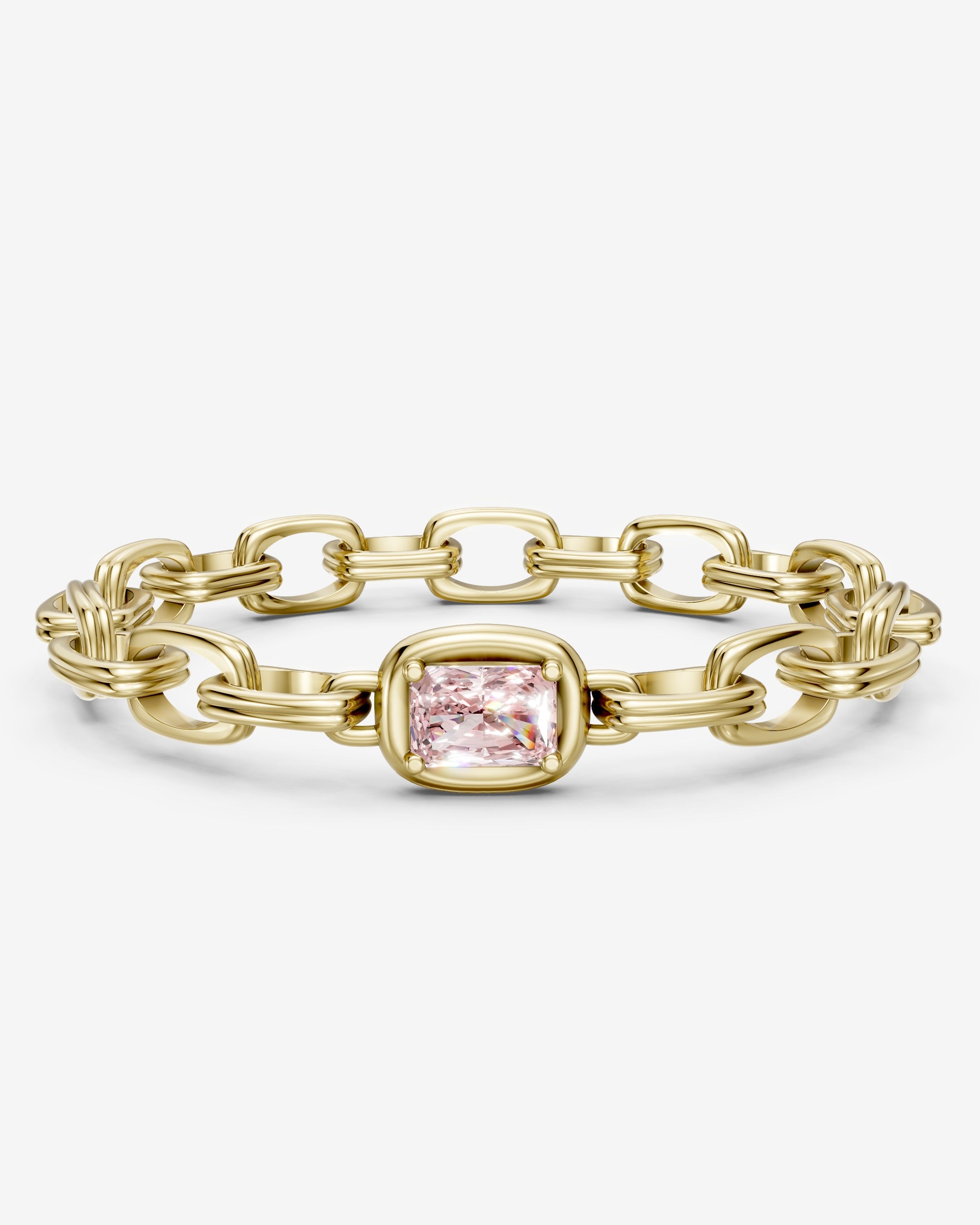 Double link blush bracelet