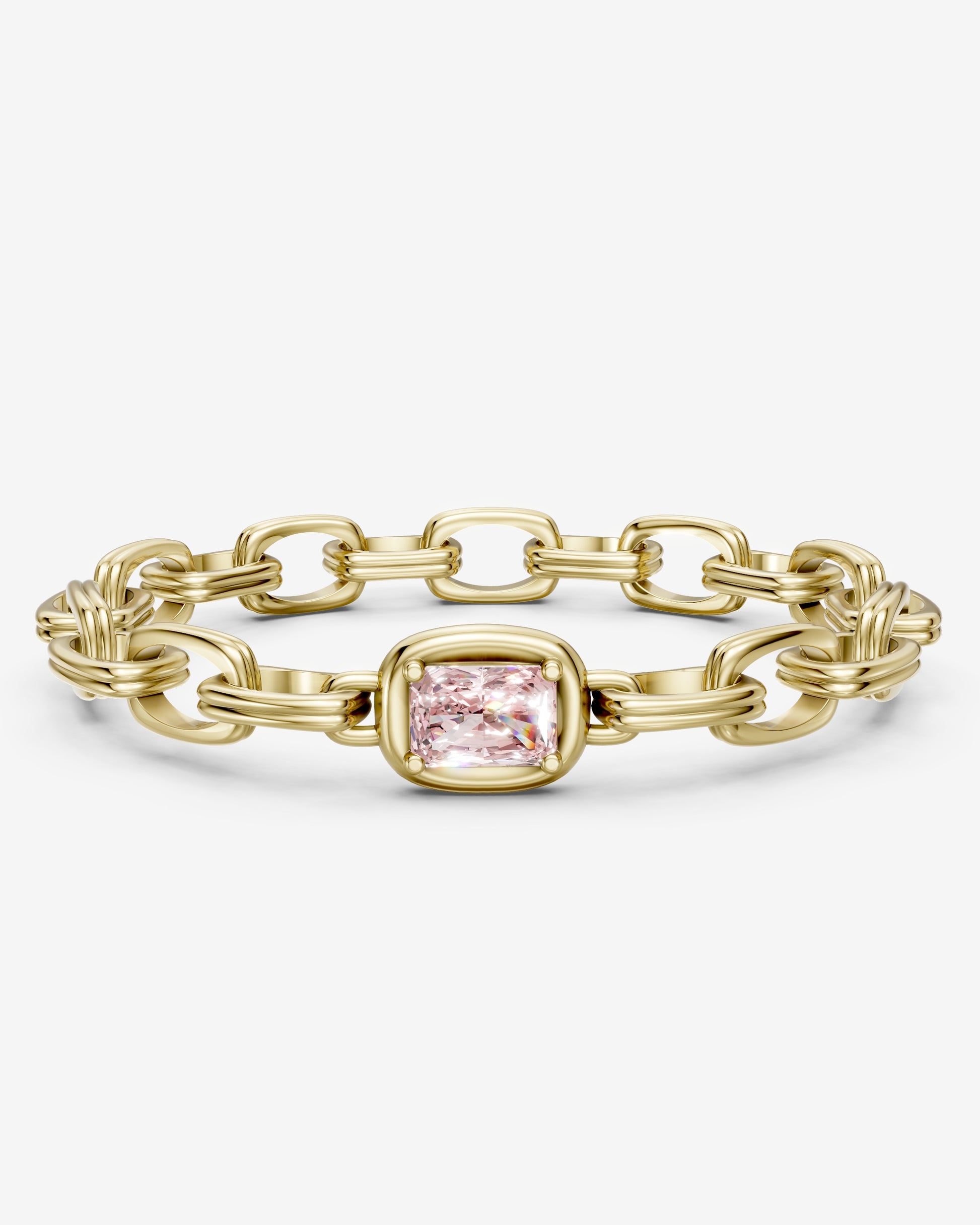 Double link blush bracelet
