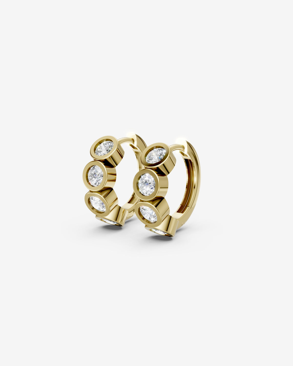 Diamonds bubble hoops