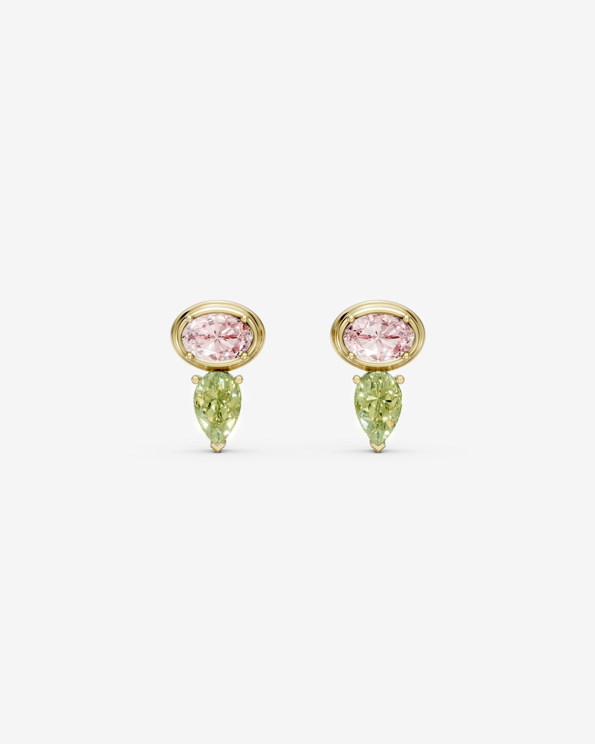 Blush moss earings