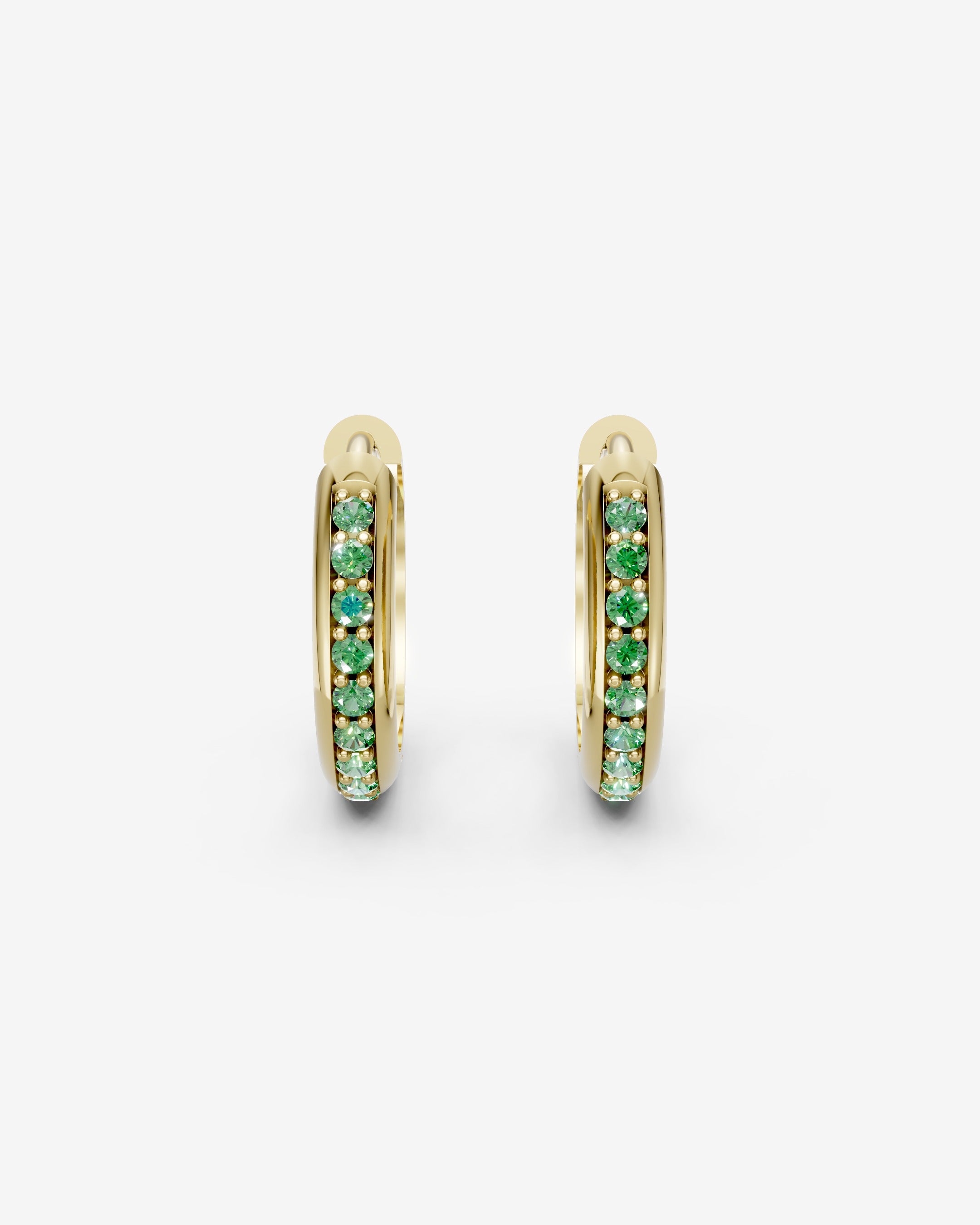Moss hoops earrings