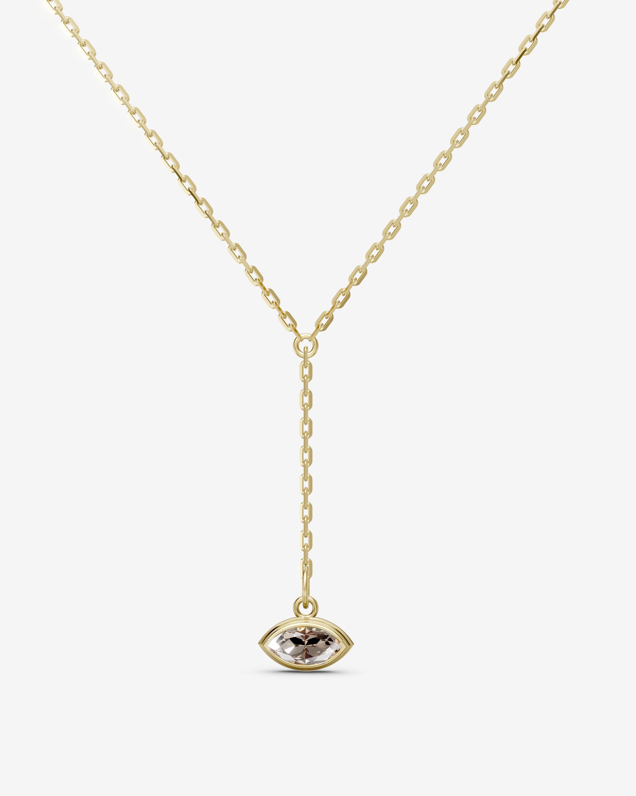 Bronze marquise necklace