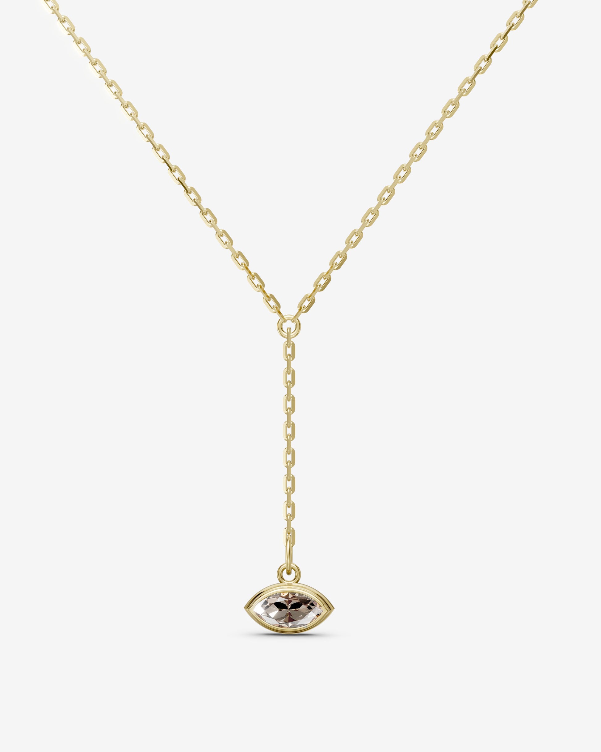 Bronze marquise necklace