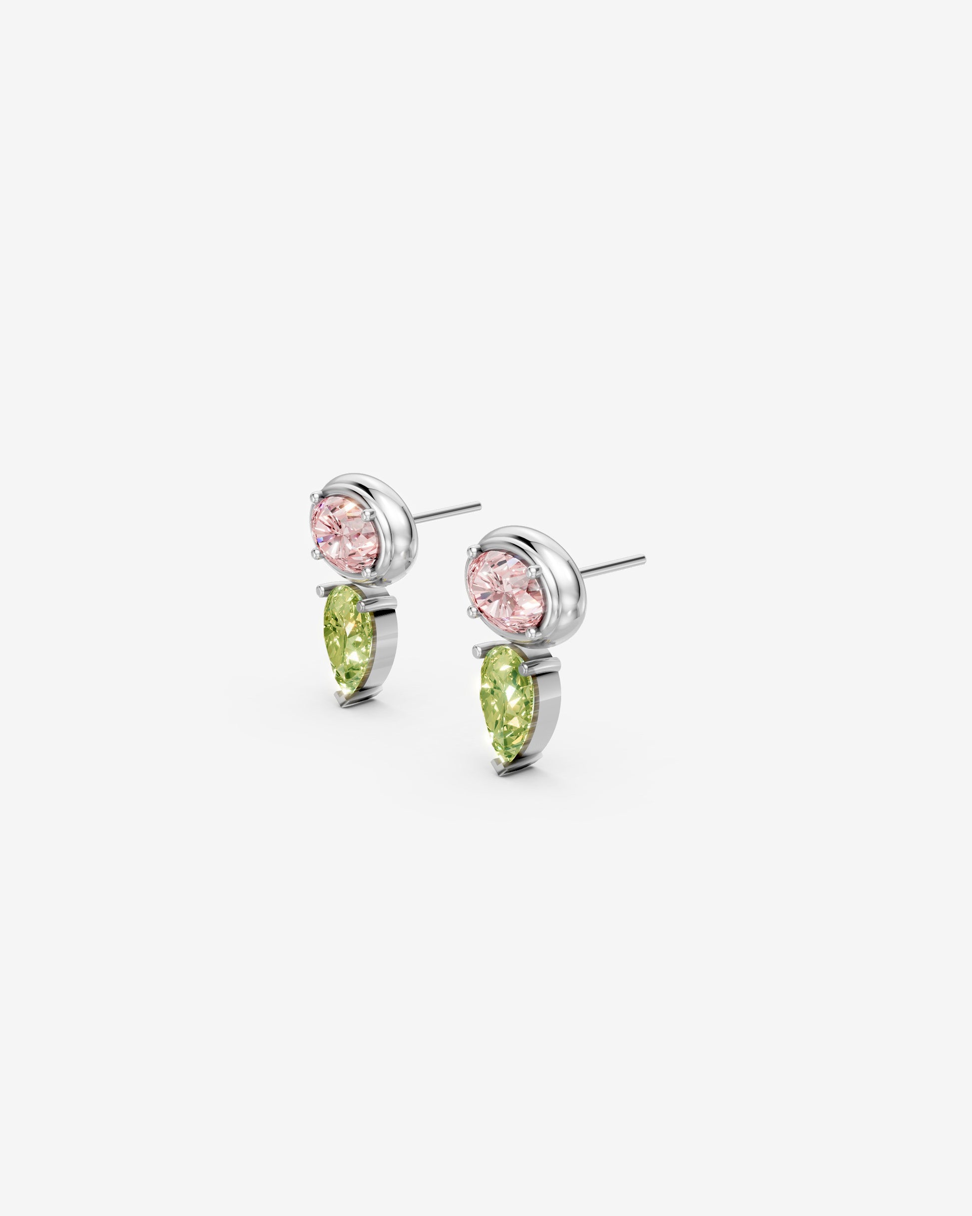Blush moss earings