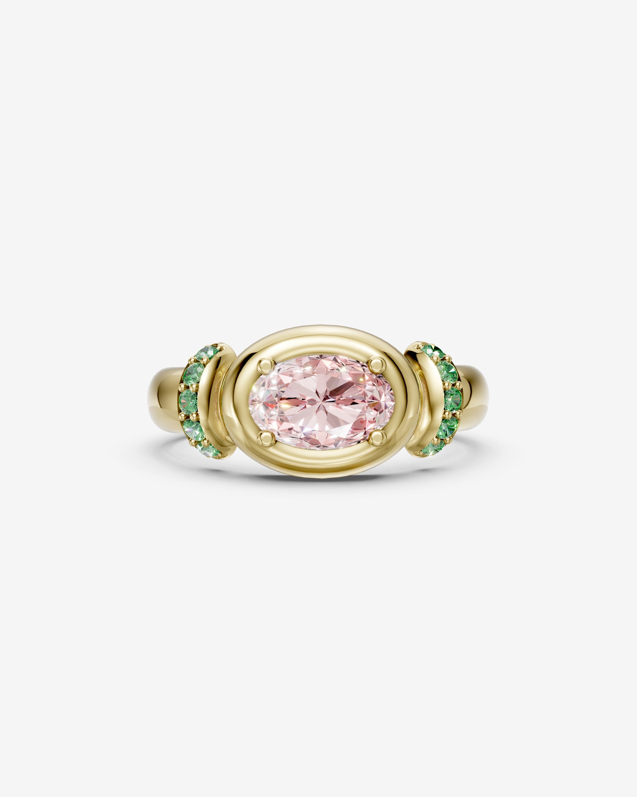 Blush moss ring