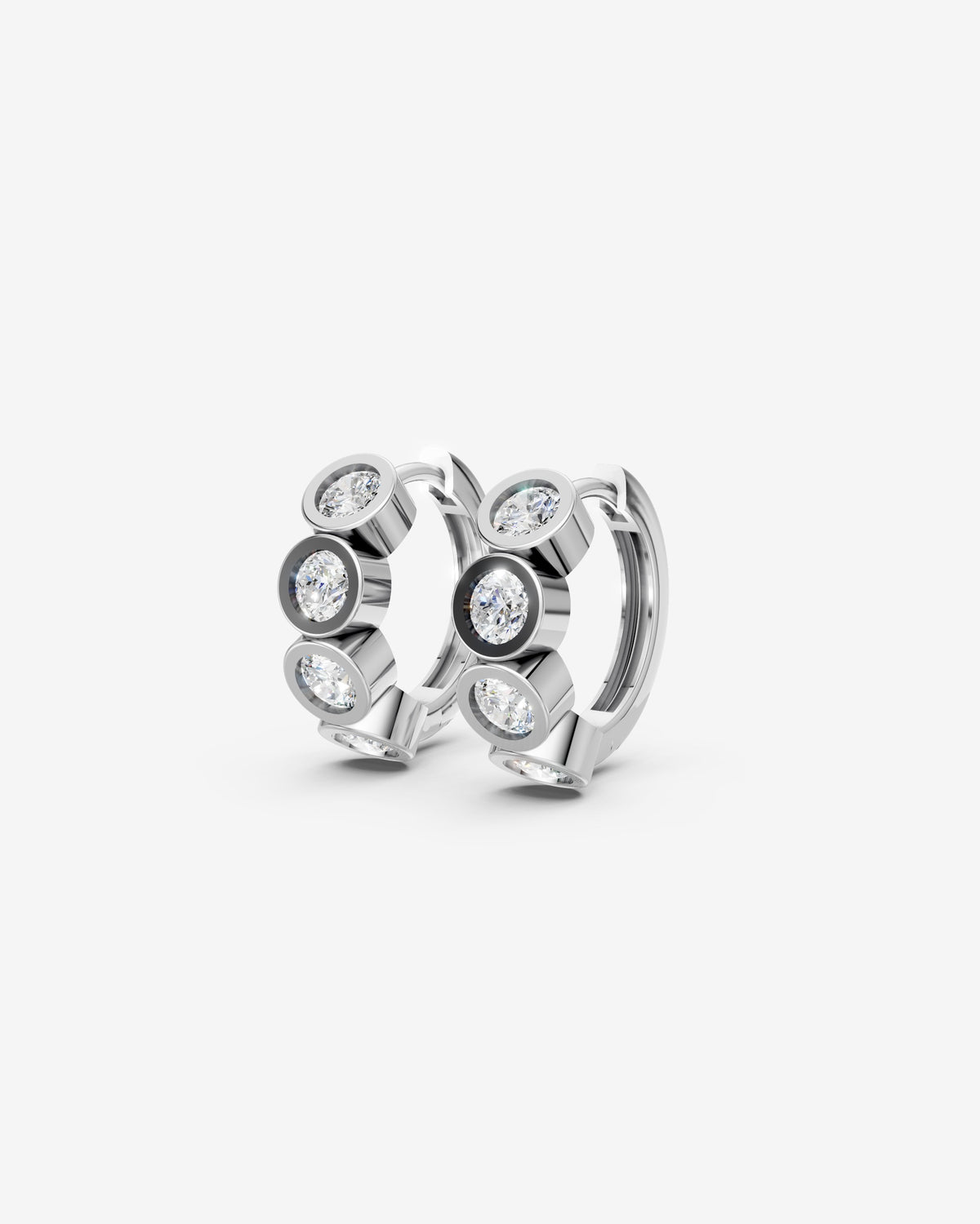 Diamonds bubble hoops