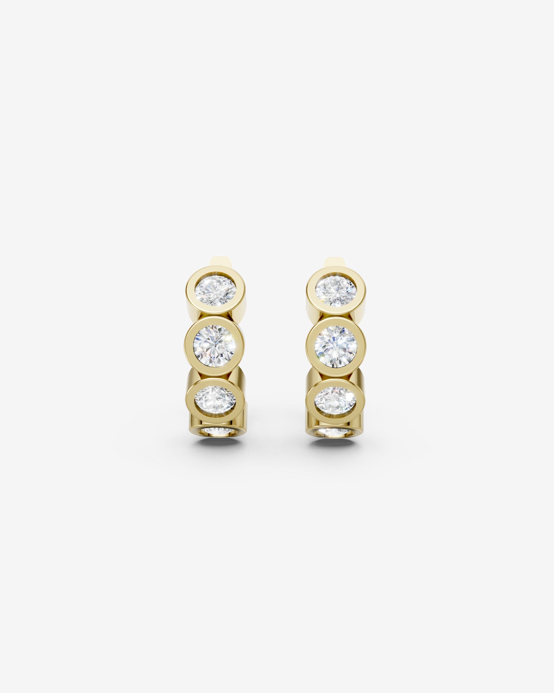Diamonds bubble hoops