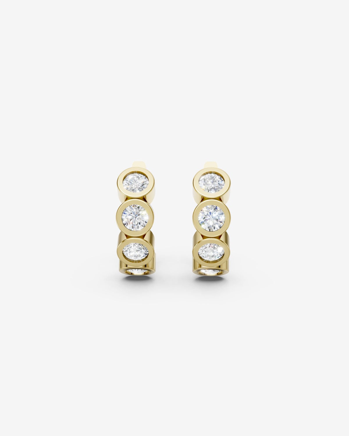 Diamonds bubble hoops