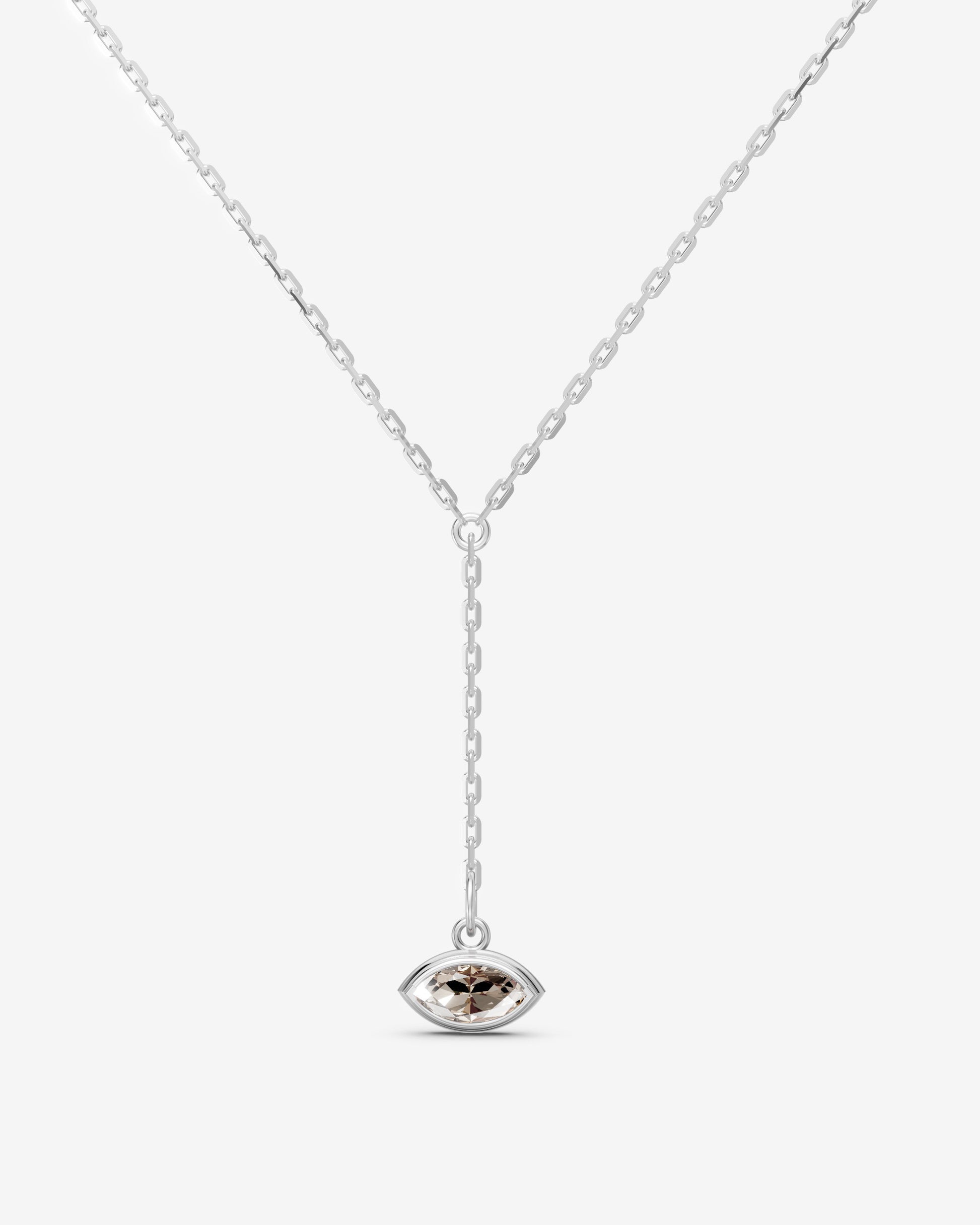 Bronze marquise necklace