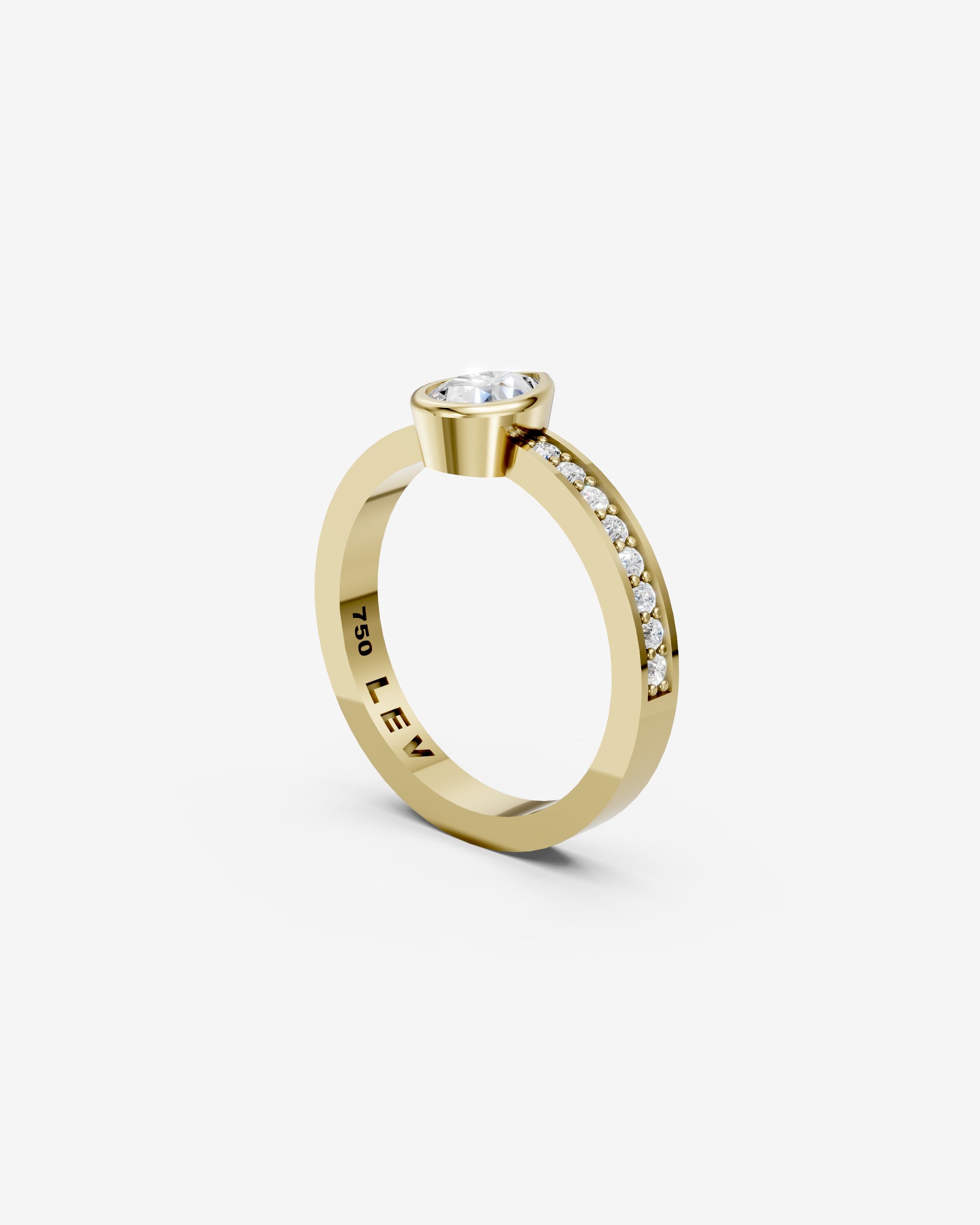 Lumen pear ring