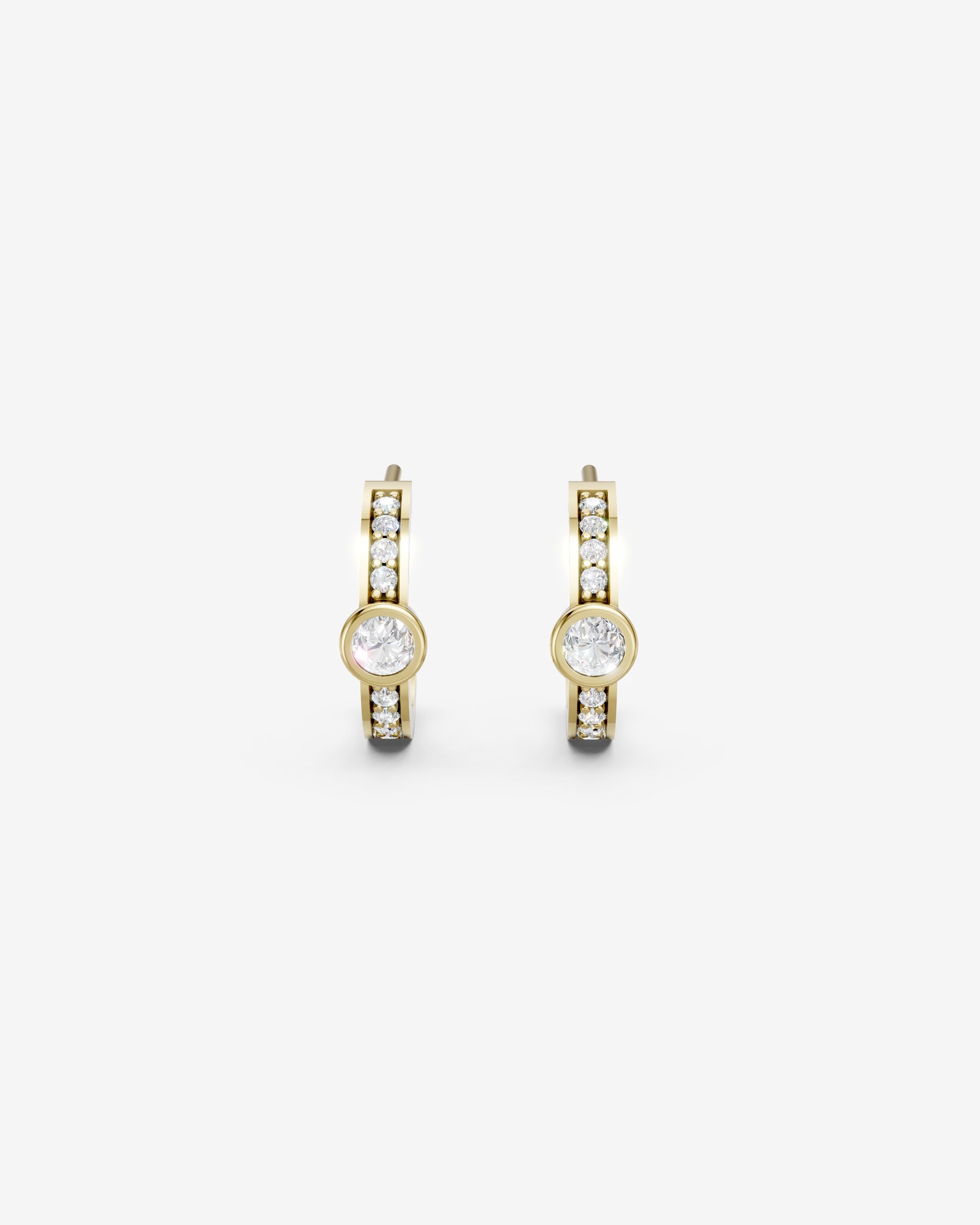 Tessera one diamond earrings