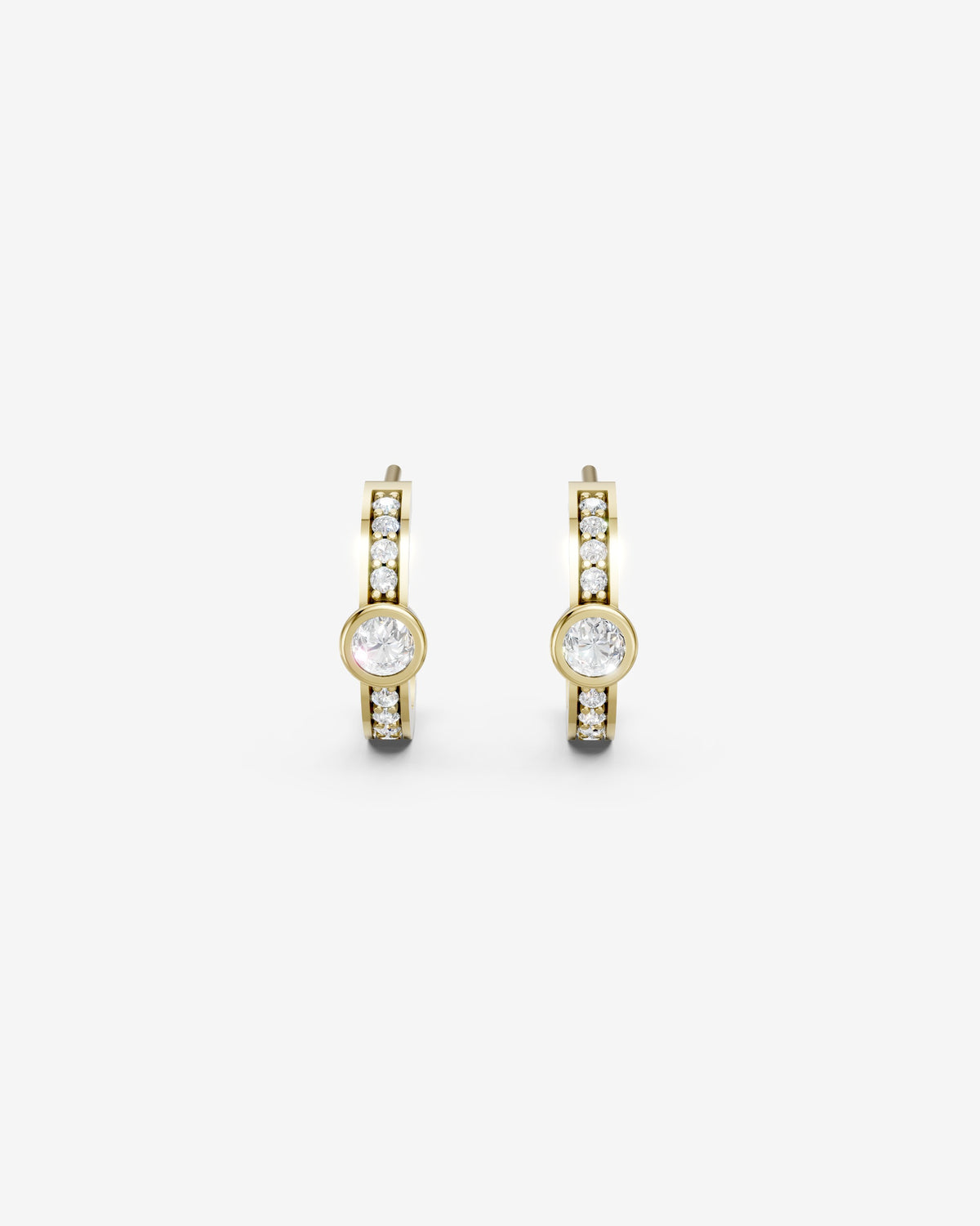 Tessera one diamond earrings