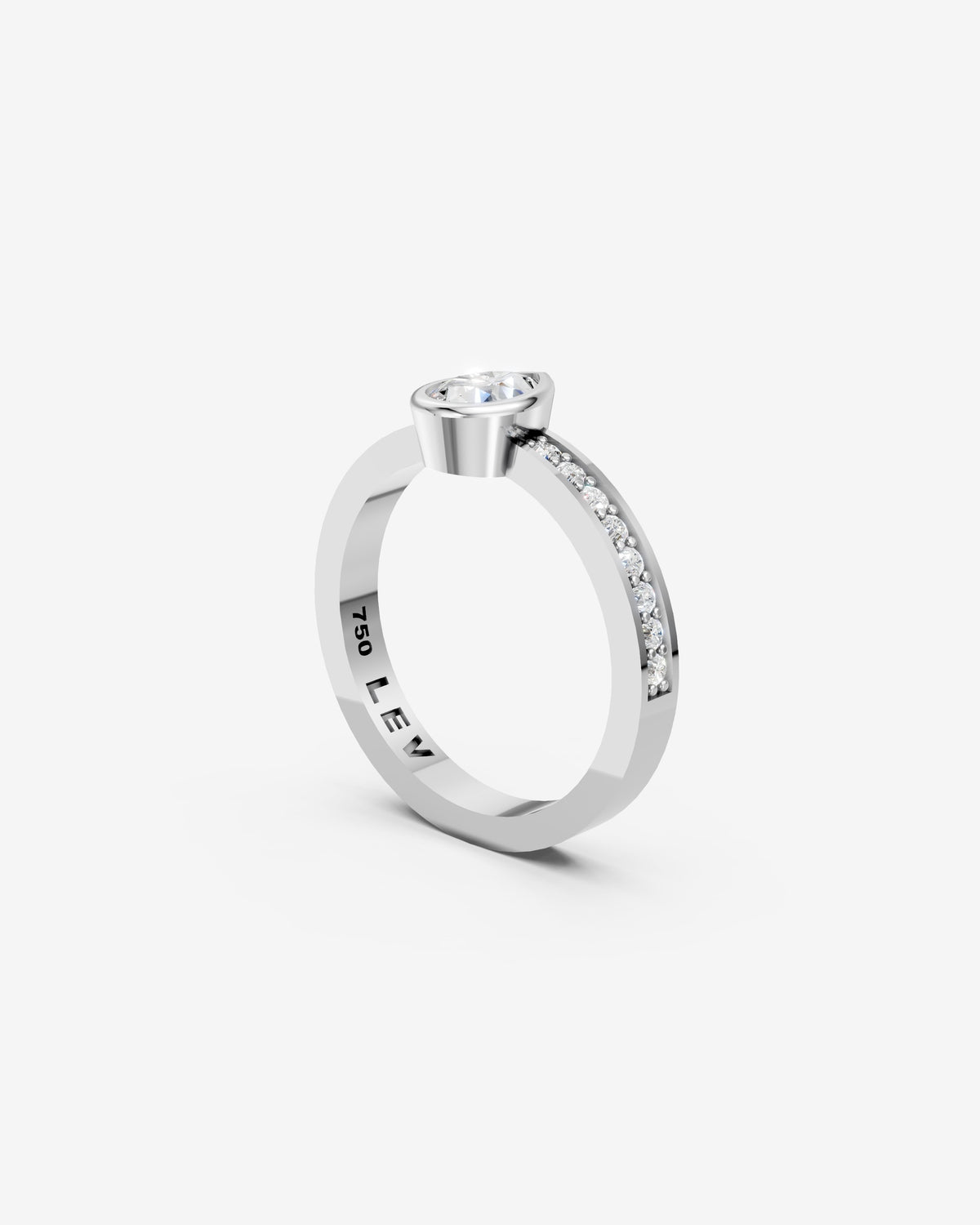 Lumen pear ring