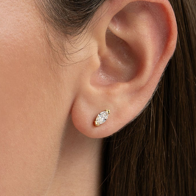 Marquise studs