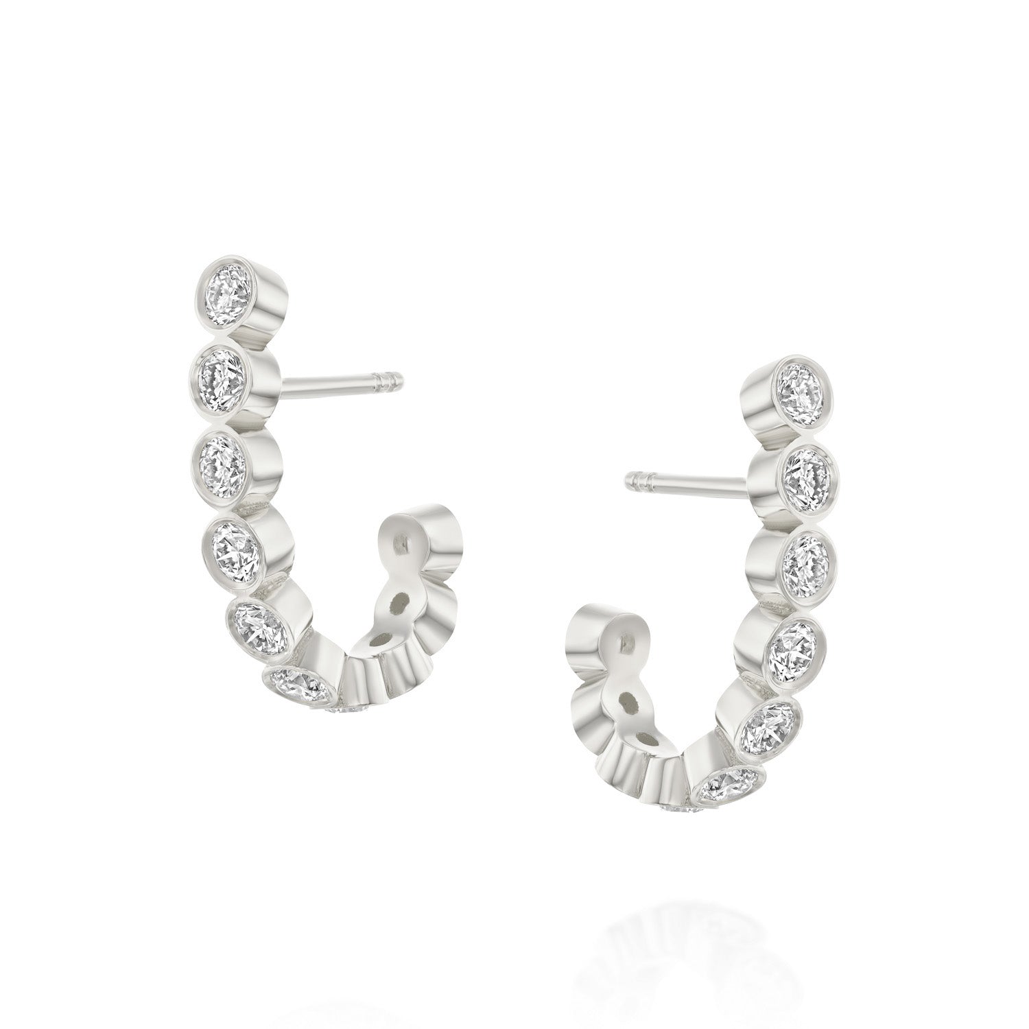 Row of Diamond Bubbles - On Ears