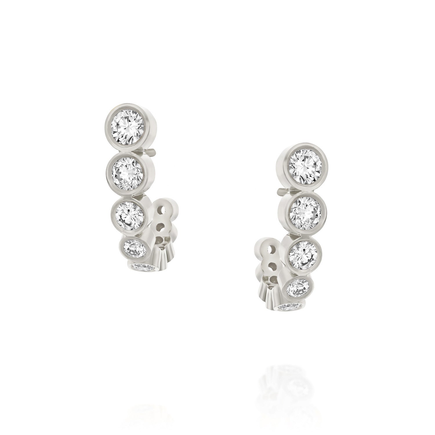 Row of Growing Diamond Bubbles - On Ears