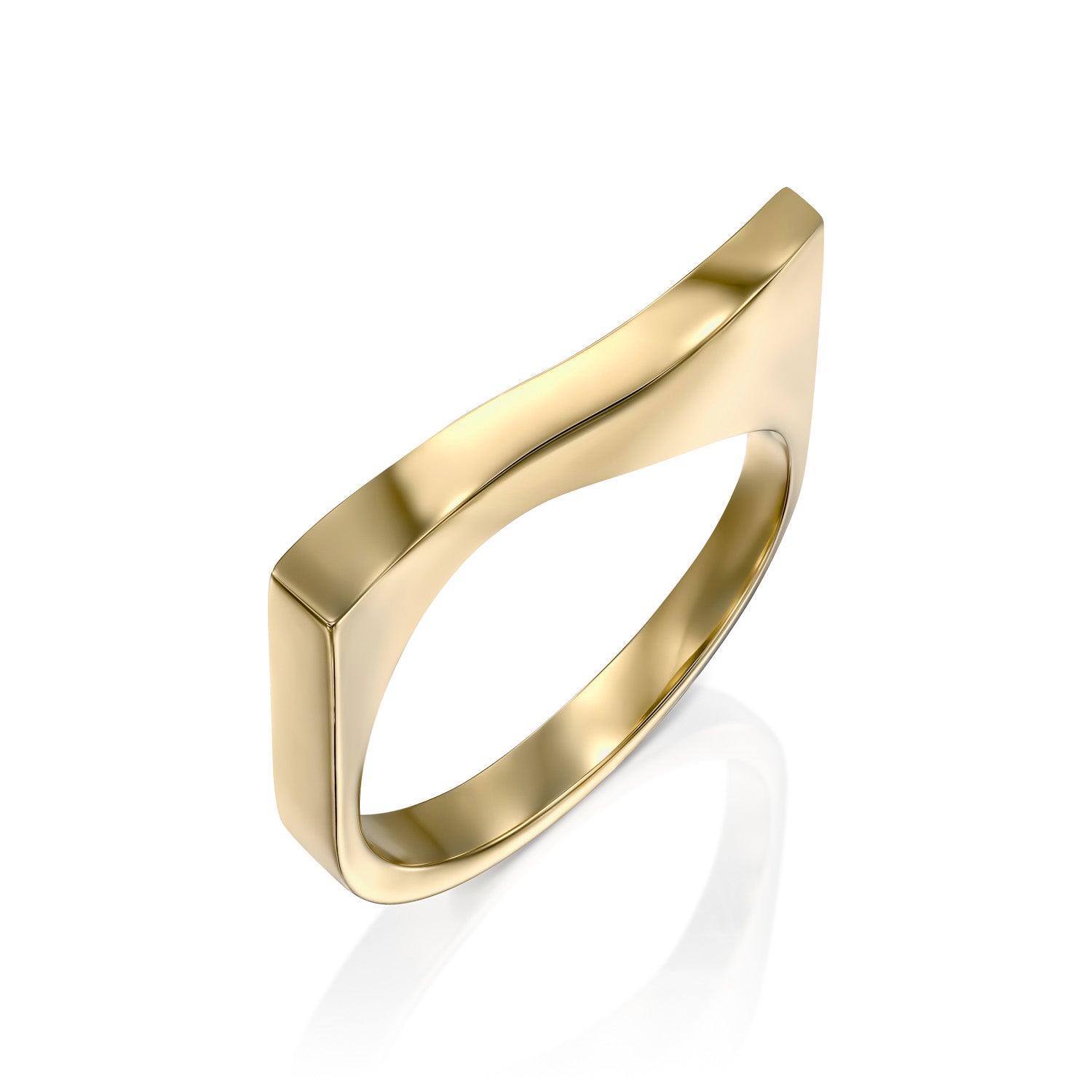 Standing Straight - Gold Ring