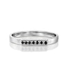 טבעת שיק משובצת יהלומים שחורים זהב לבן white gold black diamonds ring precious