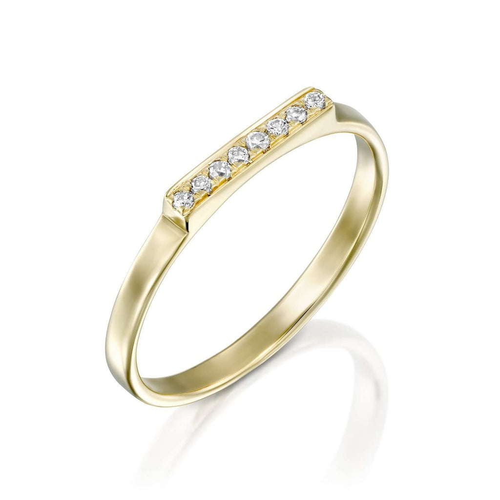 Small chic - White ring - levnaro - לבאנארו