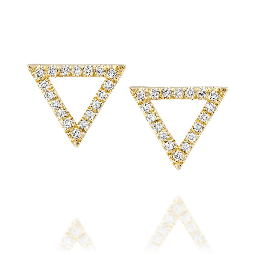 Triangle earrings - levnaro - לבאנארו