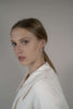 White combo earrings - levnaro - לבאנארו