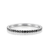 eternity diamond black ring טבעת איטרניטי יהלומים שחורים