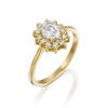 diamond gold oval ring precious טבעת יהלום זהב אובל עגול בעיצוב אישי