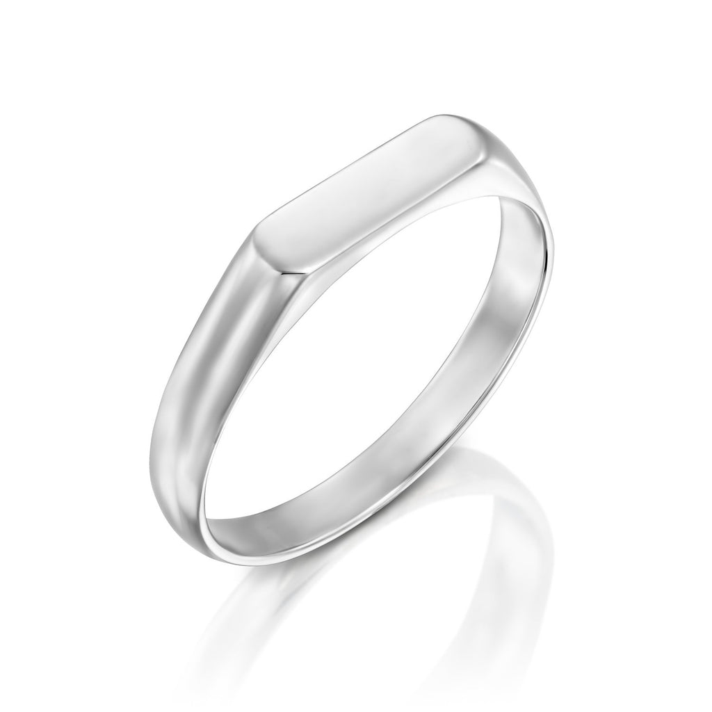 Chic - Flat gold ring - levnaro - לבאנארו