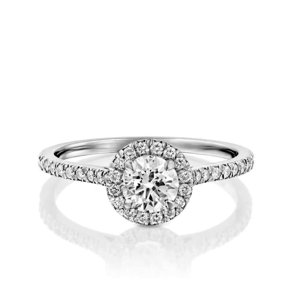 טבעת כסף יוקרתית משובצת יהלום silver diamond ring precious