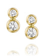 double bubble earrings precious עגילי יהלום כפול באבל