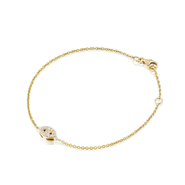 diamond evil eye bracelet gold צמיד יהלום עין זהב יוקרתי