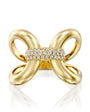 choker gold diamond ring precious טבעת זהב משובצת יהלומים צ׳וקר