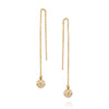 עגילי יקום נופלים מעוצבים יהלומים זהב falling universe gold diamond earings