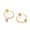 Hoop universe earrings - levnaro - לבאנארו