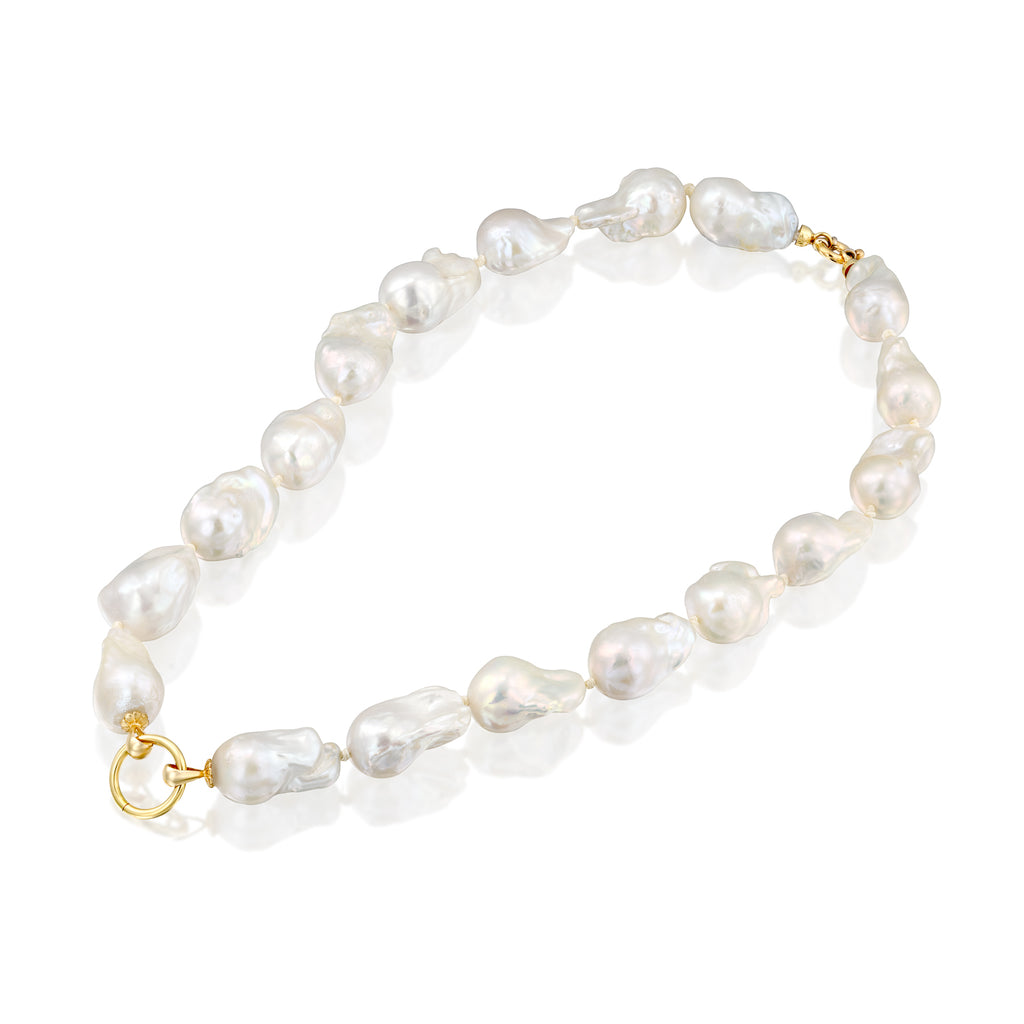 Monroe pearl necklace - levnaro - לבאנארו