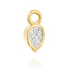diamond pendant tear drop shaped תליון יהלום טיפה  