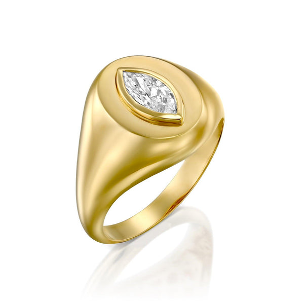 gold ring diamond uniqe טבעת זהב משובצת יהלום יוקרתי מסוגנן