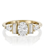טבעת טוויסטר זהב משובצת יהלום מסוגנן diamond ring gold stylish twister