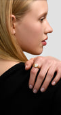 oval fantasy diamond ring gold טבעת חותם משובצת יהלום אובל
