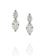 twinning pear earrings - levnaro - לבאנארו