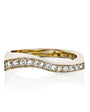 טבעת יהלום מעוקלת זהב מעוצבת stylish gold diamond ring curved