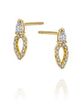 double pear earrings - levnaro - לבאנארו