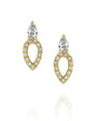 double pear earrings - levnaro - לבאנארו