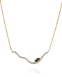 brown marquise on neck - levnaro - לבאנארו