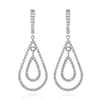 stylish diamond earings precios hollow drop עגילי יהלום טיפה חלולה יוקרתי מסוגנן