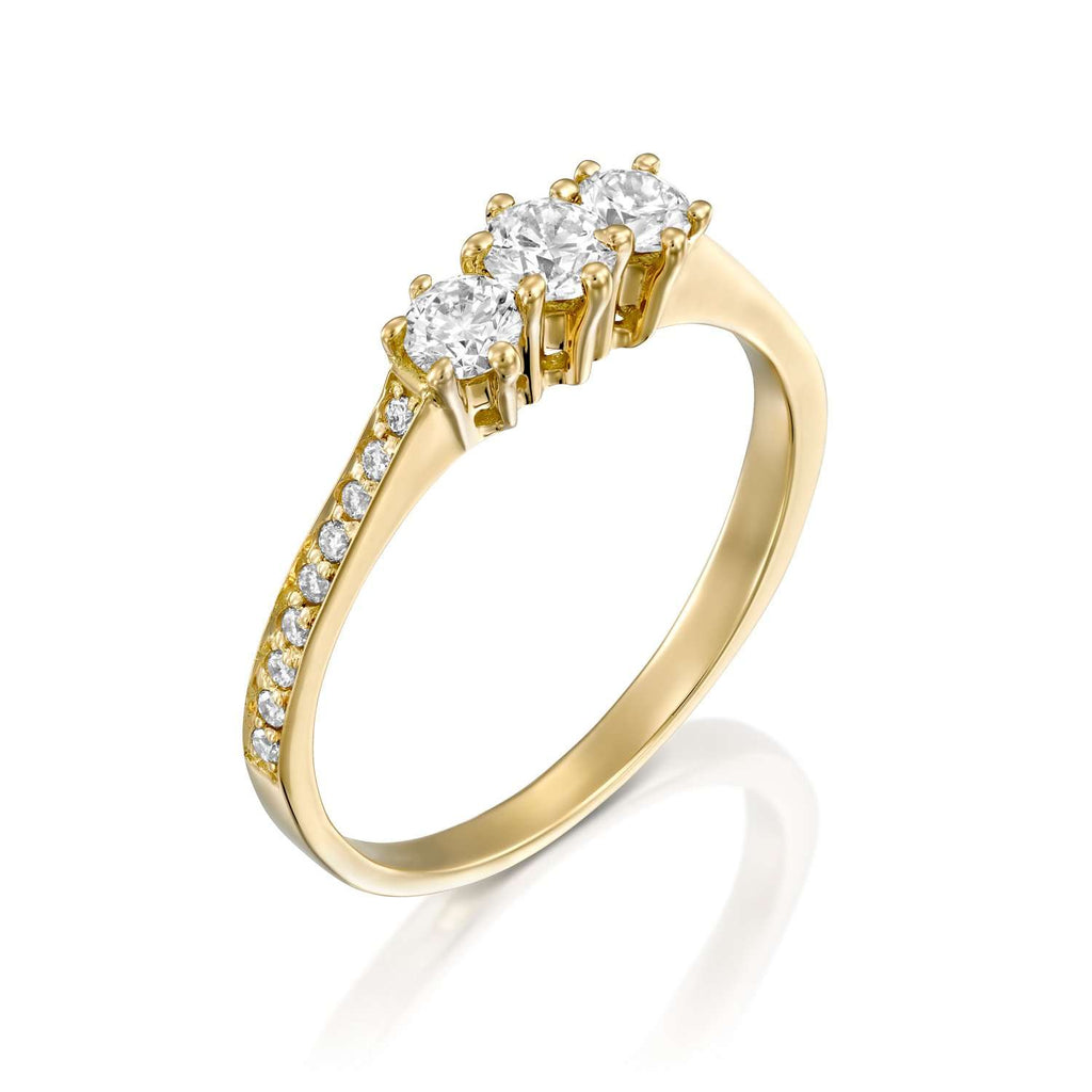 royal diamond ring gold fancy טבעת מלכות יהלום כתר מעוטר יוקרה