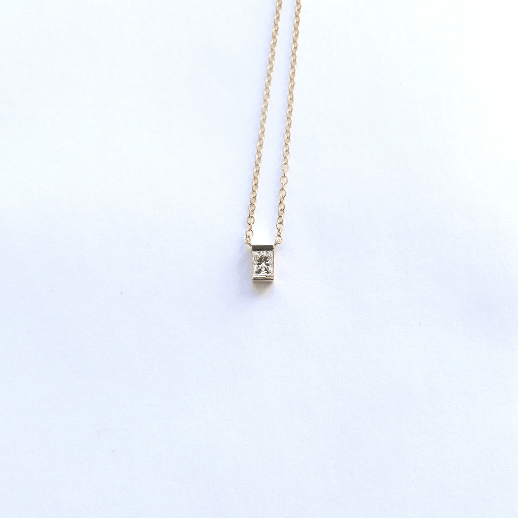 diamond necklace unique שרשרת יהלום ייחודית מעוצבת